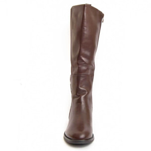 Bota De Tacón - Marron - Altura: 4 Cm