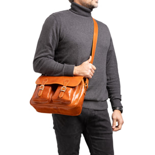 Borsa a tracolla  da donna In Vera pelle Made in Italy 32x23x15 cm