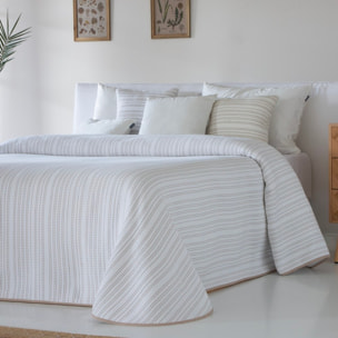 COLCHA JACQUARD BRUMA BEIG