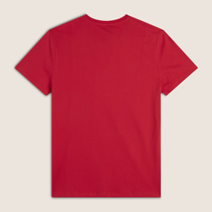 T-shirt Regular con Scollo girocollo e logo in tono colore