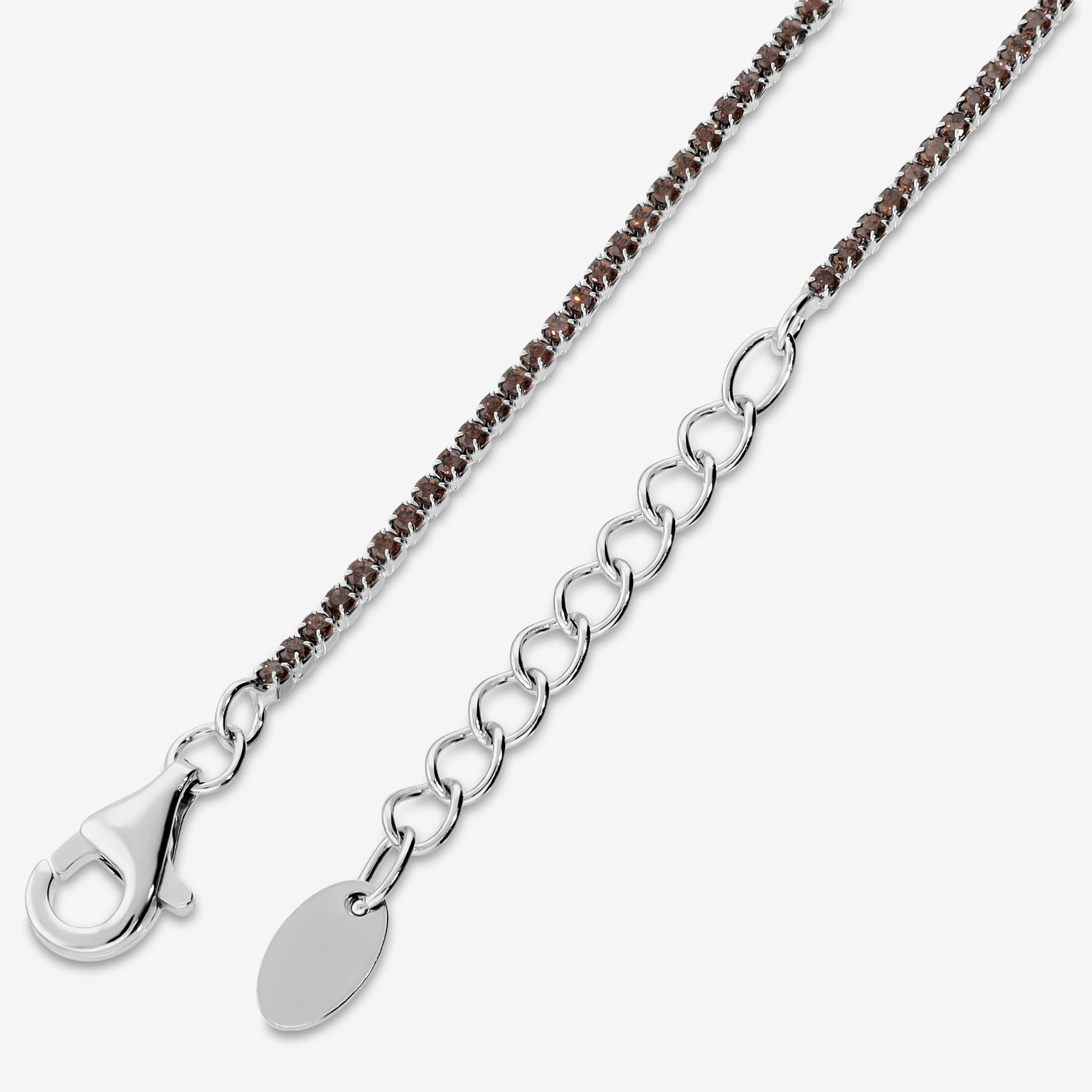 Bracciale Tennis con Cubic Zirconia Champagne 1.2mm