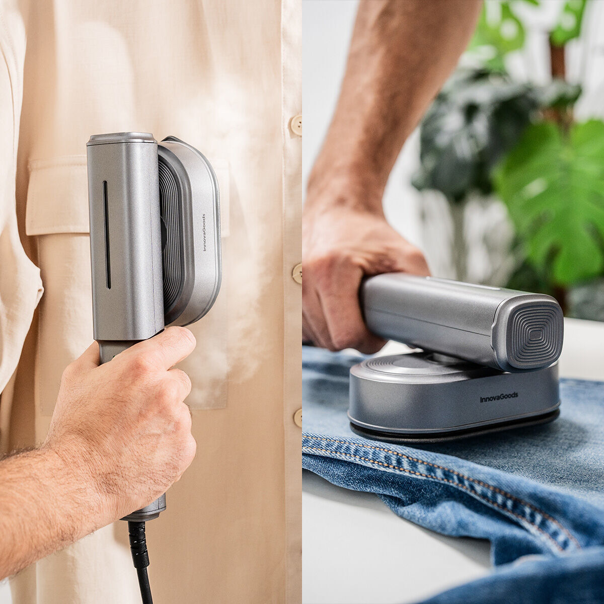 Ferro da Stiro da Viaggio Verticale a Vapore 2 in 1 Vaoron InnovaGoods