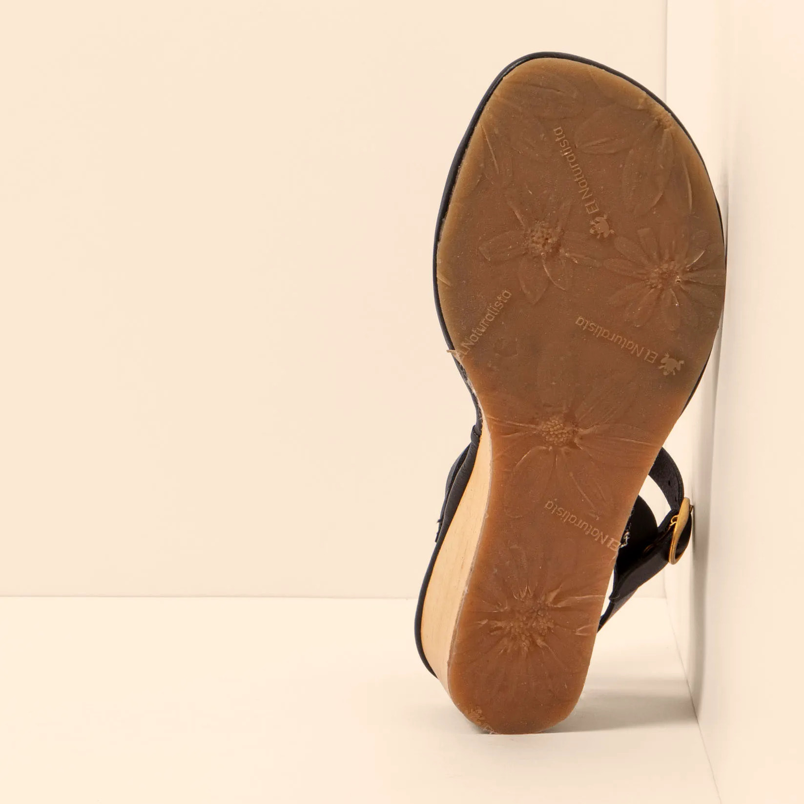 Sandalias con tacón N854 SOFT NAPPA BLACK/ GAIA color Black