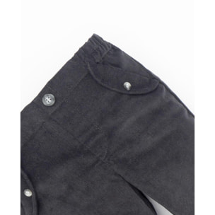 Pantalón con bolsillo pana marengo