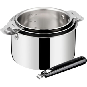 Batterie de cuisine LAGOSTINA Esperta triply 3pcs + poignée