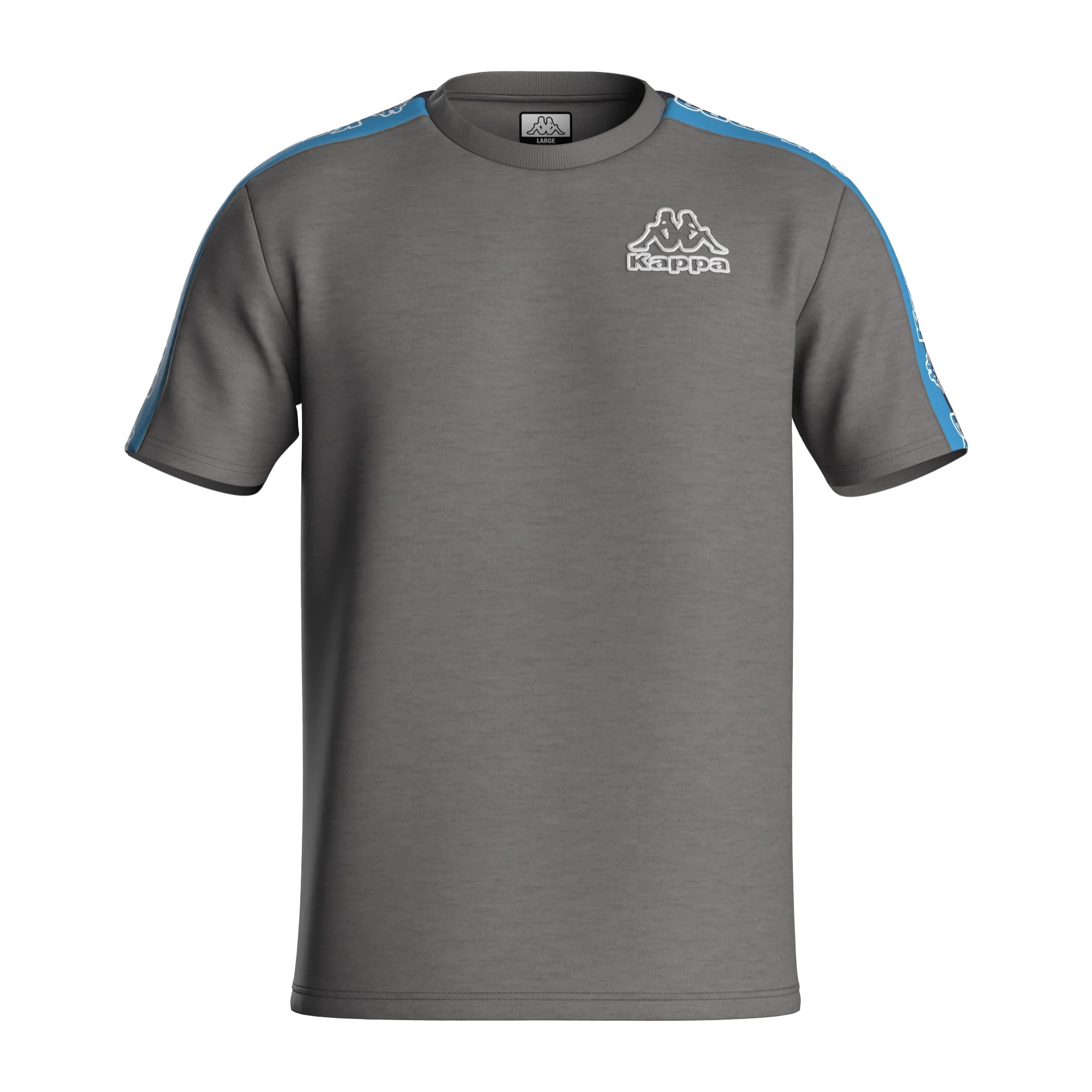 Kappa - Camisetas y tops Hombre Gris - Logo Tape Gramio