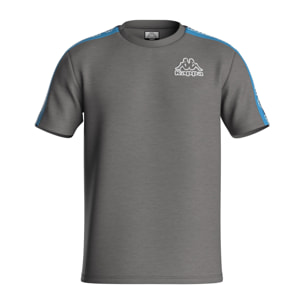 Kappa - Camisetas y tops Hombre Gris - Logo Tape Gramio