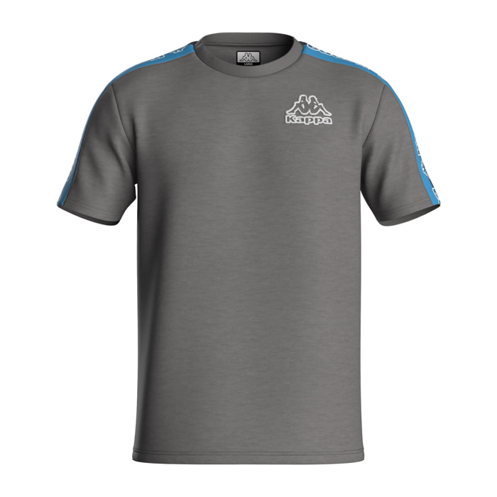 Kappa - Camisetas y tops Hombre Gris - Logo Tape Gramio