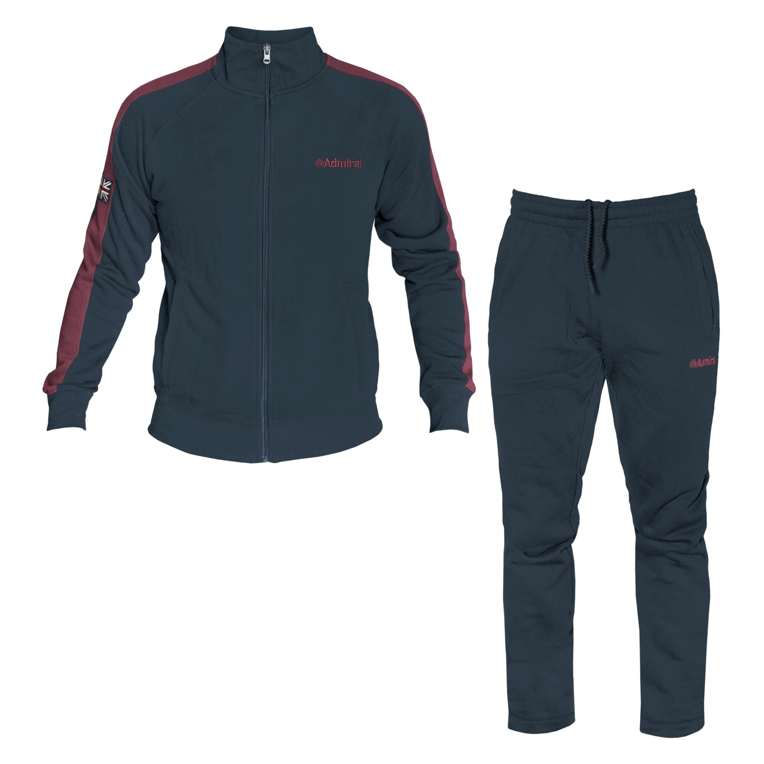 Tuta Uomo ADMIRAL Cotone Felpato Zip Cappuccio