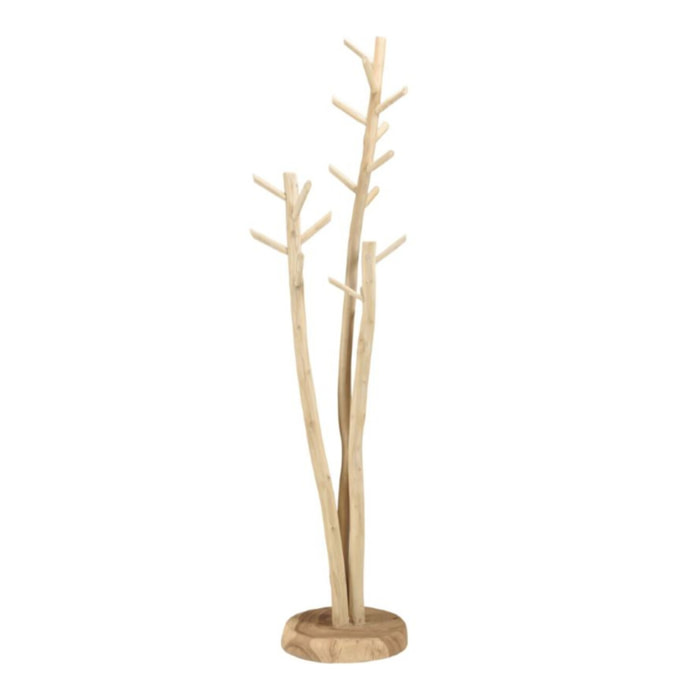 WILL - Porte-manteau 3 branches en teck naturel