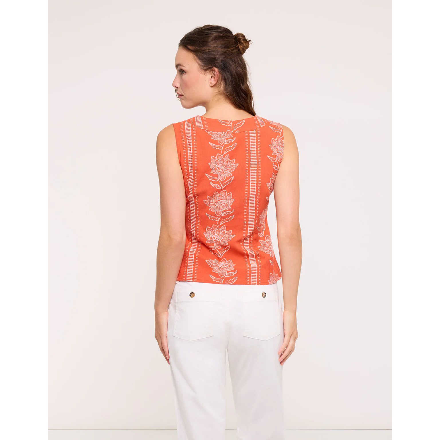 Top Naranja con Lazo - Indah