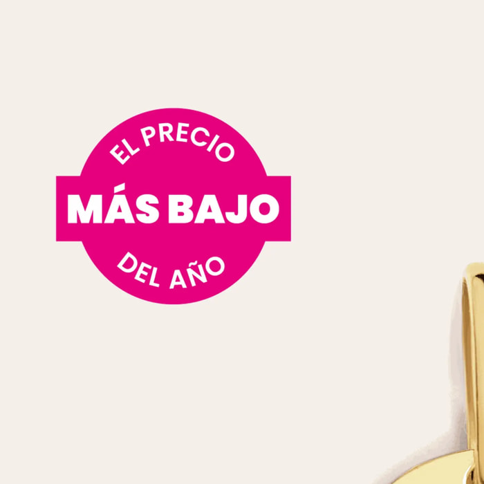 Mini Medallion Letter Plata Baño Oro