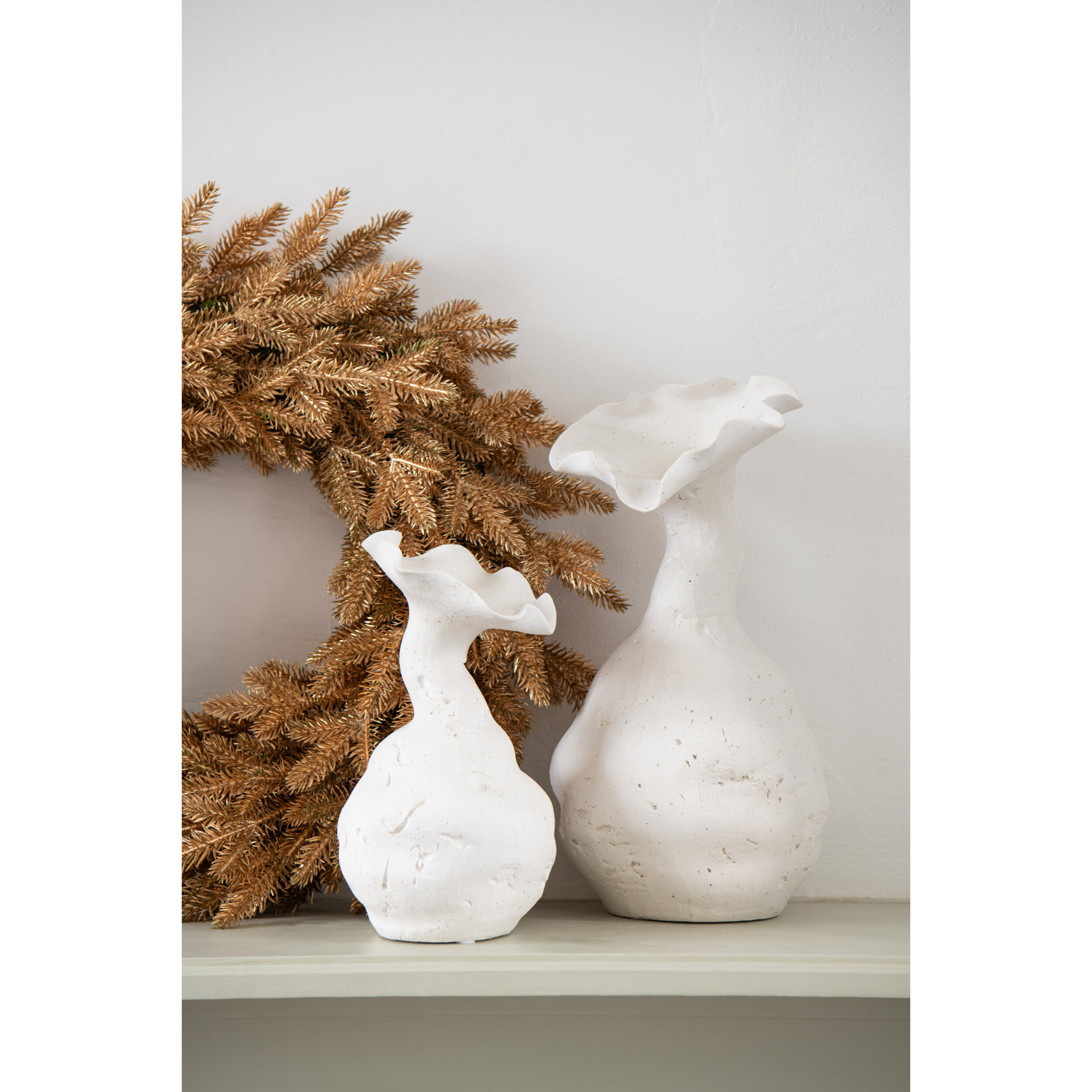 J-Line vase Helix - céramique - blanc - large