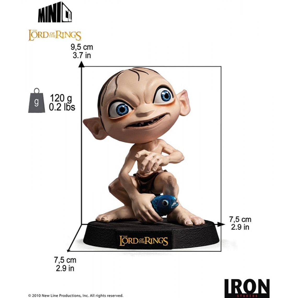 Il Signore Degli Anelli Statua MiniCo Gollum Iron Studio