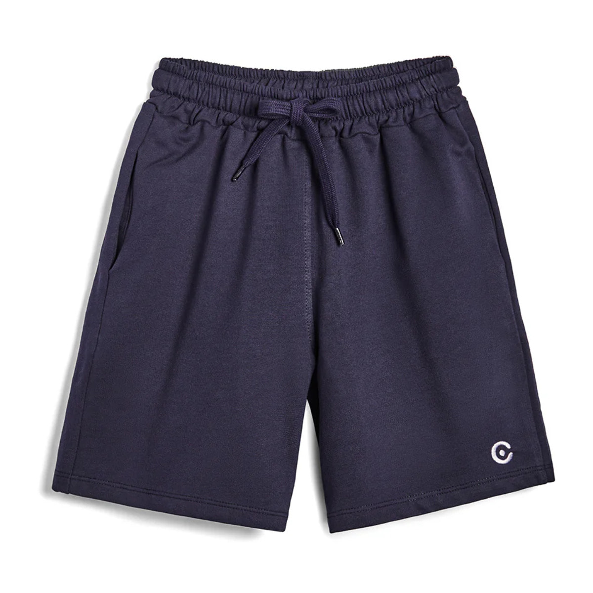 Shorts Básicos de Niños de Algodón en Azul Marino