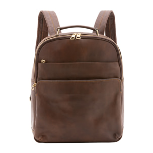 Zaino  unisex In Vera pelle Made in Italy 39x31x10 cm