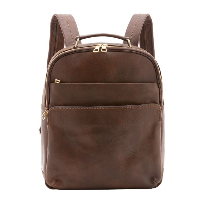 Zaino  unisex In Vera pelle Made in Italy 39x31x10 cm