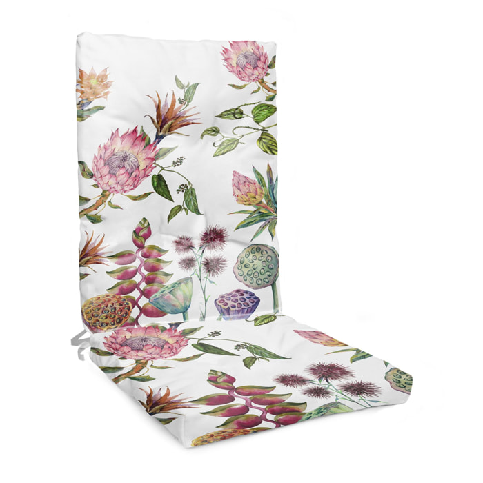 Cojin para silla de exterior 105x45cm - Flores Salvajes