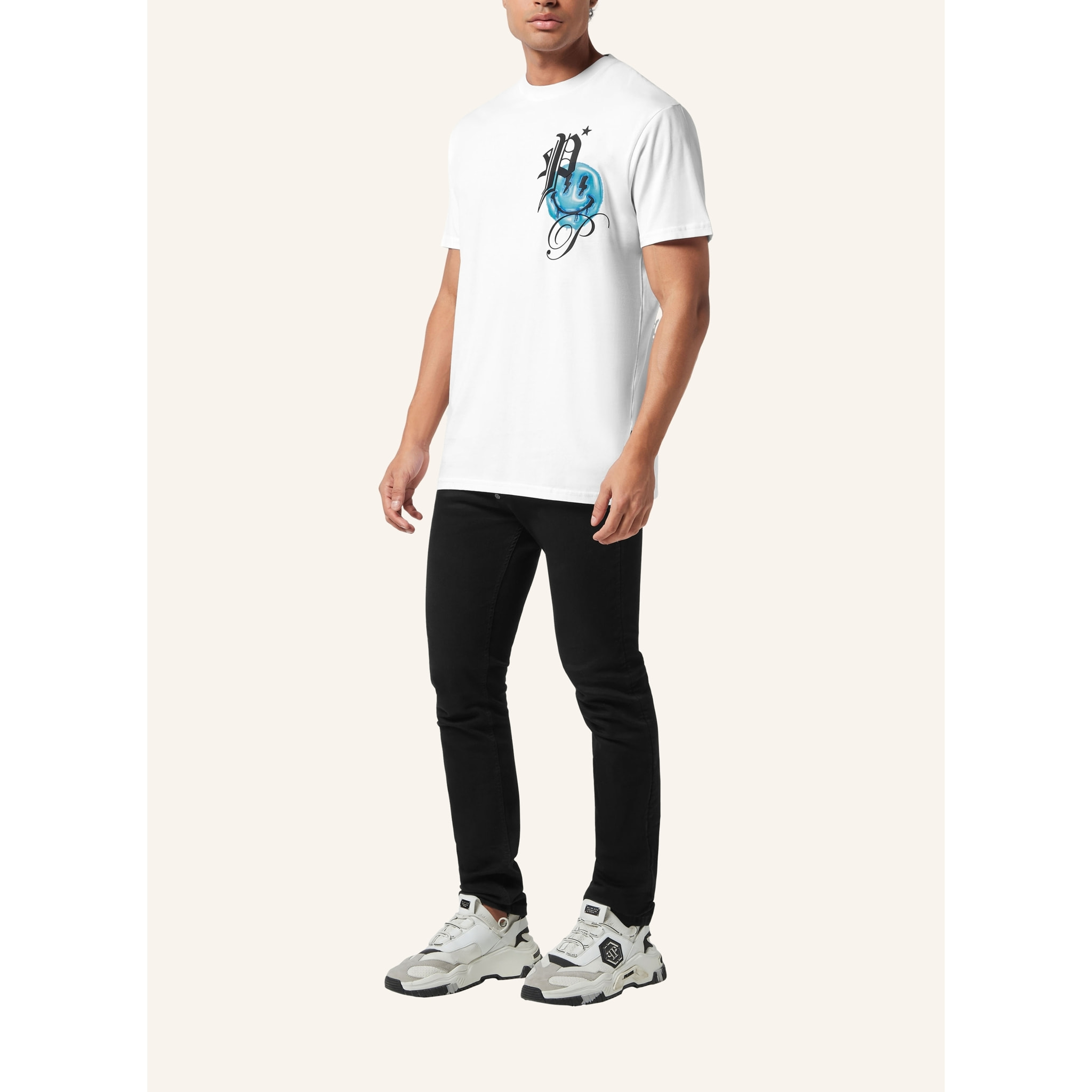 PHILIPP PLEIN T-shirt girocollo a maniche corte SMILE