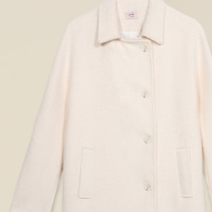 Oltre - Cappotto con chiusura asimmetrica - Bianco