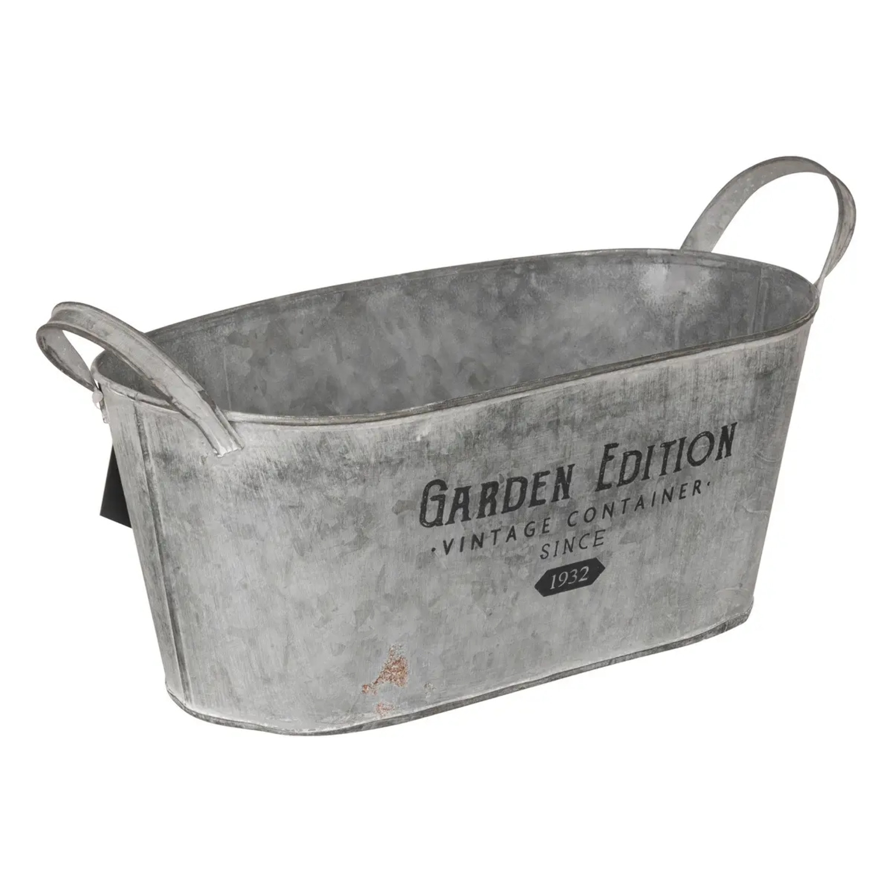 Set de 3 jardinieres métal gris