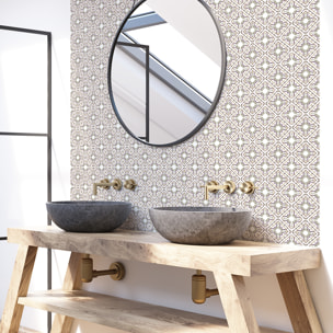Stickers muraux - Sticker Mural Carrelage adhésif Cuisine Salle de Bain - 30 STICKERS CARRELAGES AZULEJOS LUCREZIA
