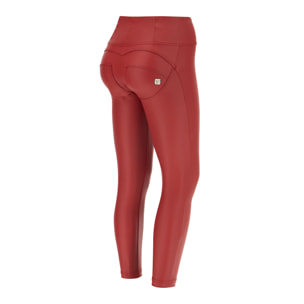 Pantaloni push up WR.UP® 7/8 superskinny vita alta similpelle