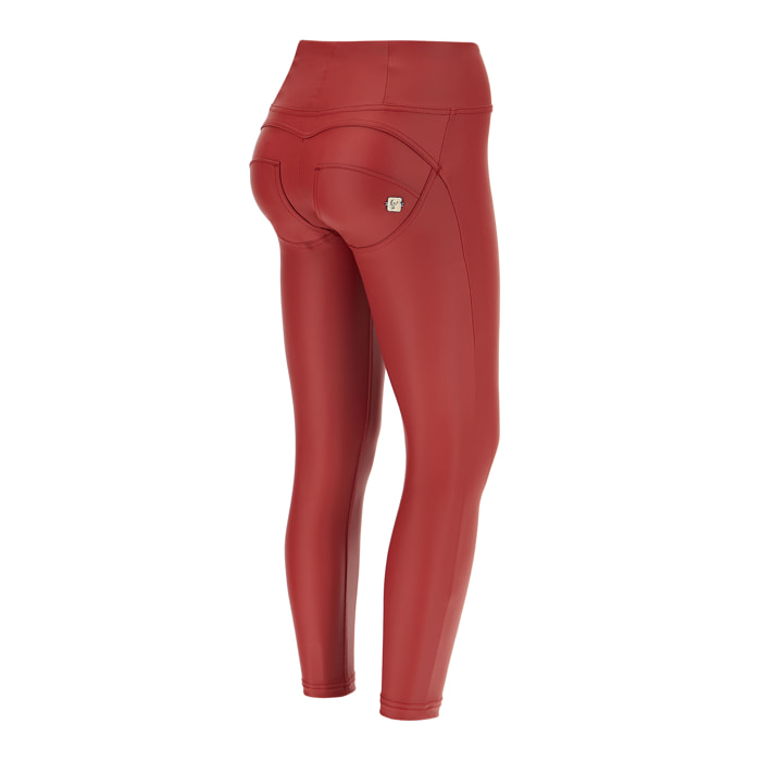 Pantaloni push up WR.UP® 7/8 superskinny vita alta similpelle