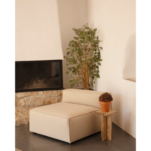 Fauteuil couleur marron beige de 110x90cm Hauteur: 70 Longueur: 110 Largeur: 90