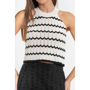 Kocca - Top con motivo geometrico Donna