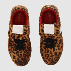 Deportivos de Tejido - Leopardo - Tacón: Bajo