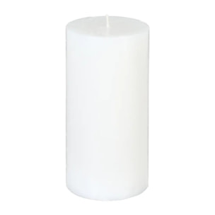 Bougie rustique "Olia" blanc 445g