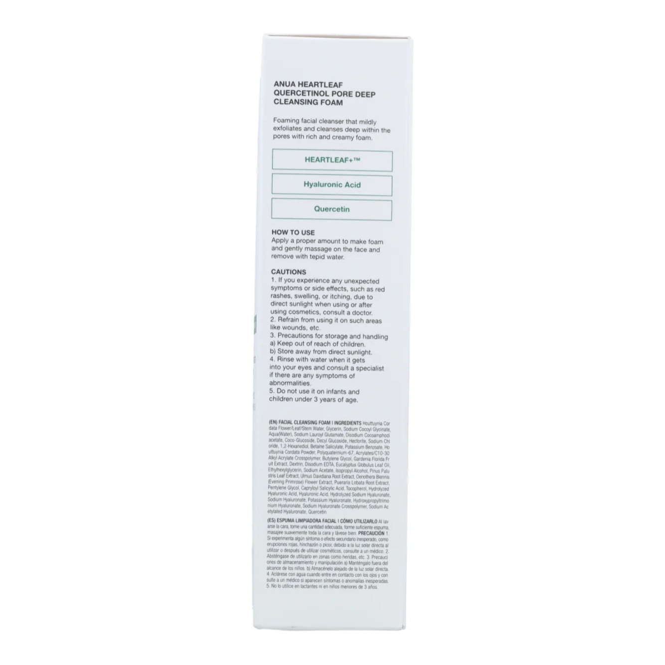 Espuma Limpiadora Heartleaf Quercetinol Pore Deep Cleansing Foam Anua 150 ml