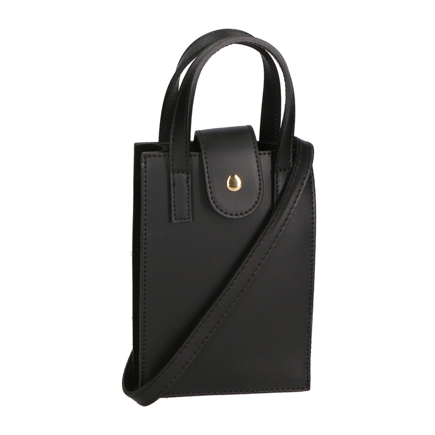 Borsa a mano da donna - Modello Giusi - Vera pelle - 19.0 x 13.0 x 5.0 cm