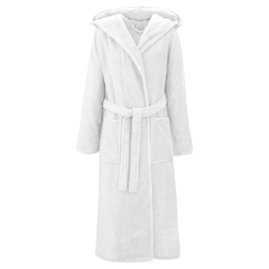 Peignoir coton mélangé 300 g/m² uni blanc Teddy blanc
