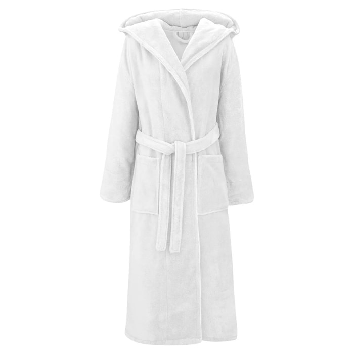 Peignoir coton mélangé 300 g/m² uni blanc Teddy blanc