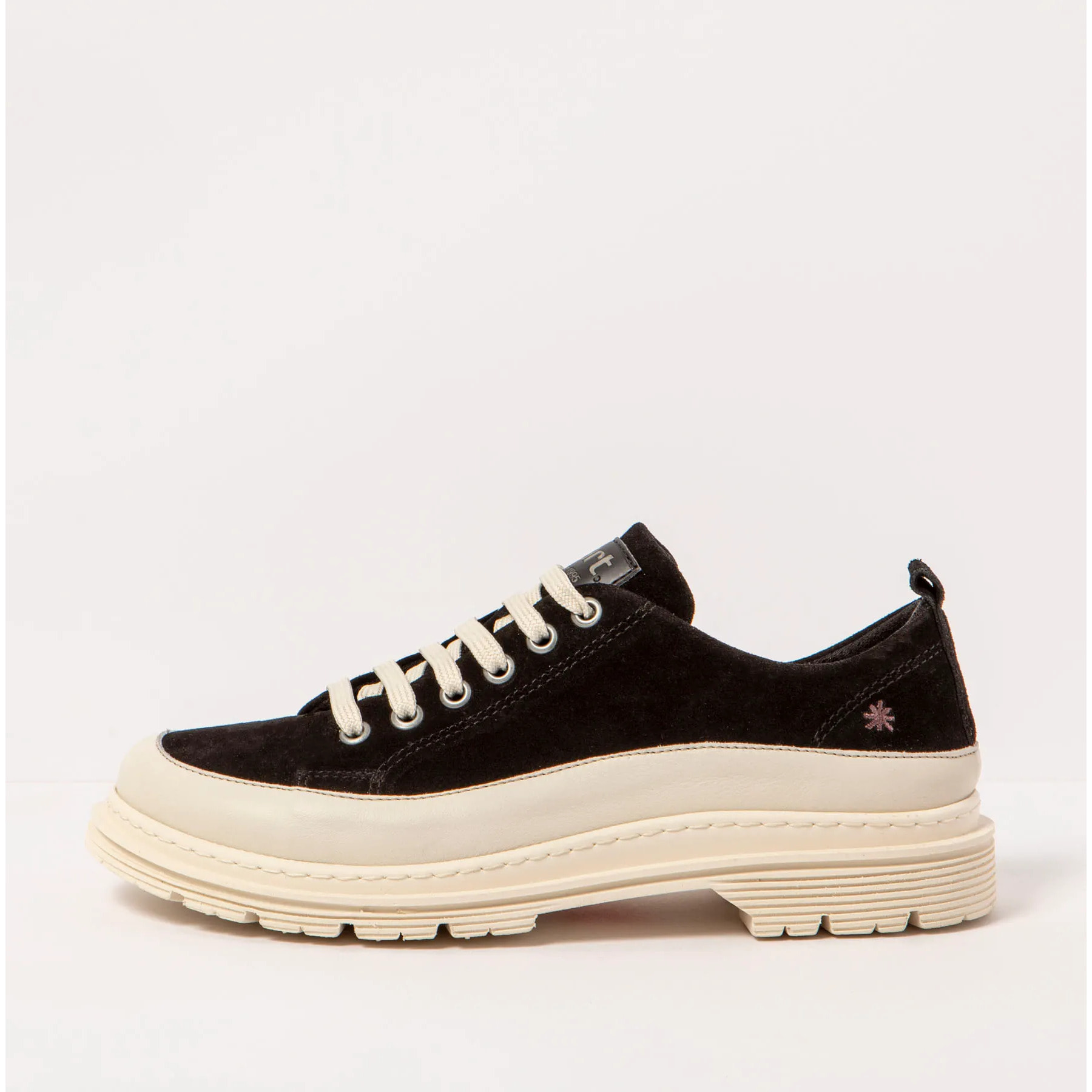 Zapatos 1898S SILK SUEDE BLACK-CREAM/ BIRMINGHAM color Black-cream