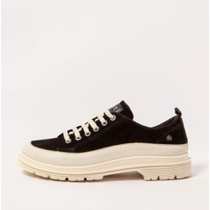 Zapatos 1898S SILK SUEDE BLACK-CREAM/ BIRMINGHAM color Black-cream