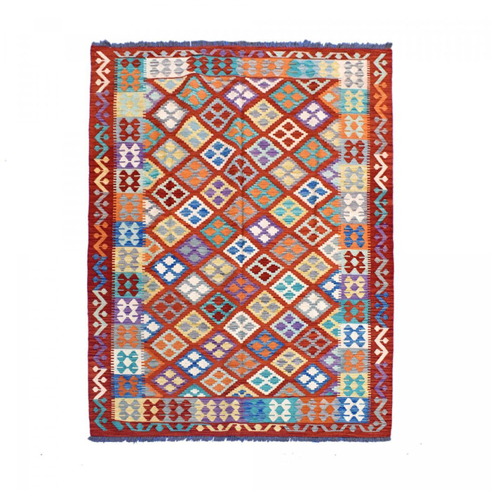 Authentique tapis d'orient kilim tissé à la main