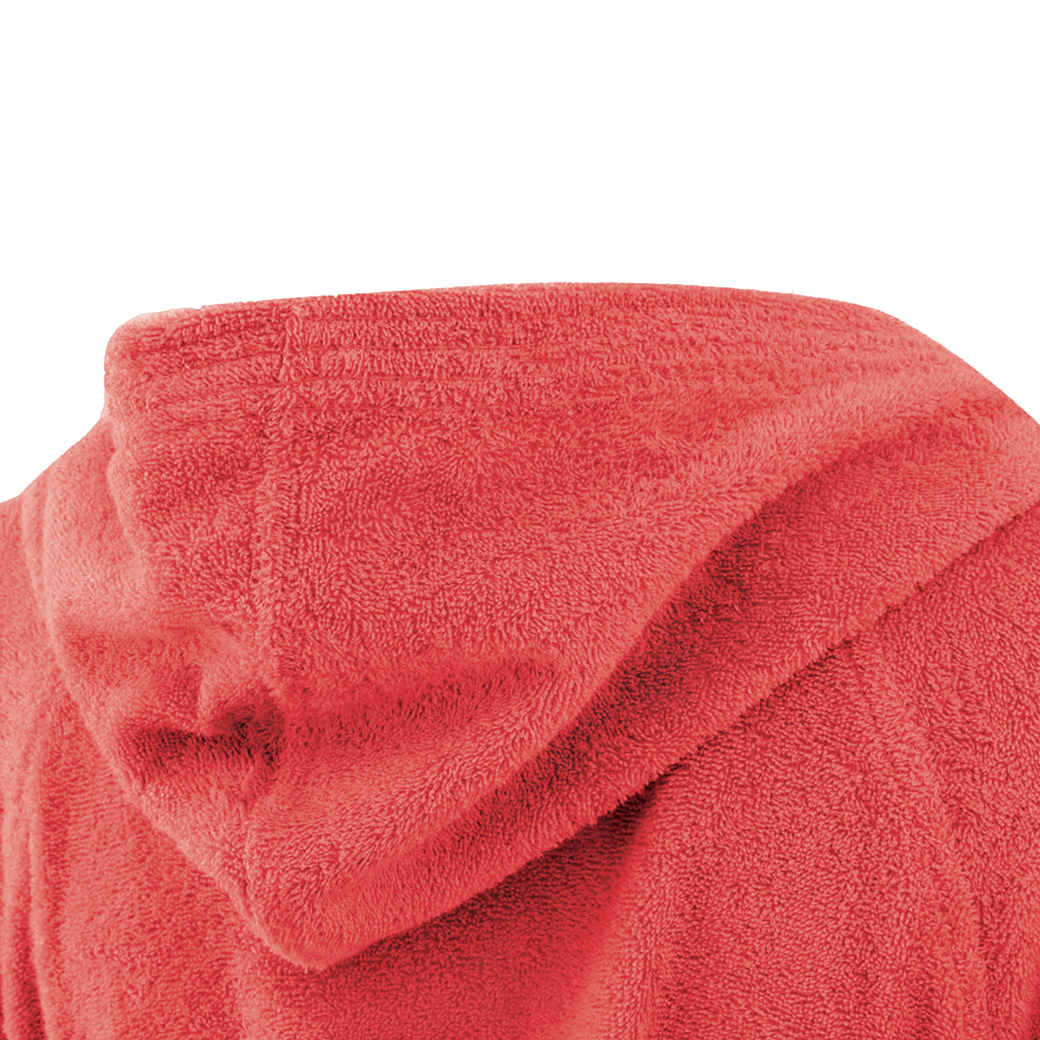 Bassetti Morbido Accappatoio 360 gr con Cappuccio 100% Cotone Uomo Donna Spugna Taglie Forti - ITALY Designed - Collezione VIVIAN - ROSSO RB