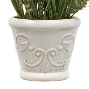 Composition florale Artificielle Prov Lavande 35 cm Pot en Grès