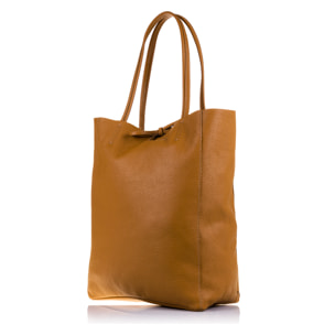 Sibari Borsa Shopper Donna.Pelle autentica Dollaro