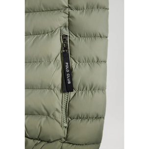 Gilet cammello ultraleggero con cappuccio e particolari Polo Club