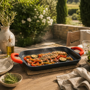 Plancha 45 cm amovible en aluminium