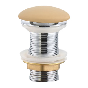 PixL bonde à écoulement libre 5/4 " sans trop plein pour lavabos et vasques, moka mat (CEPXPLUGMOM)