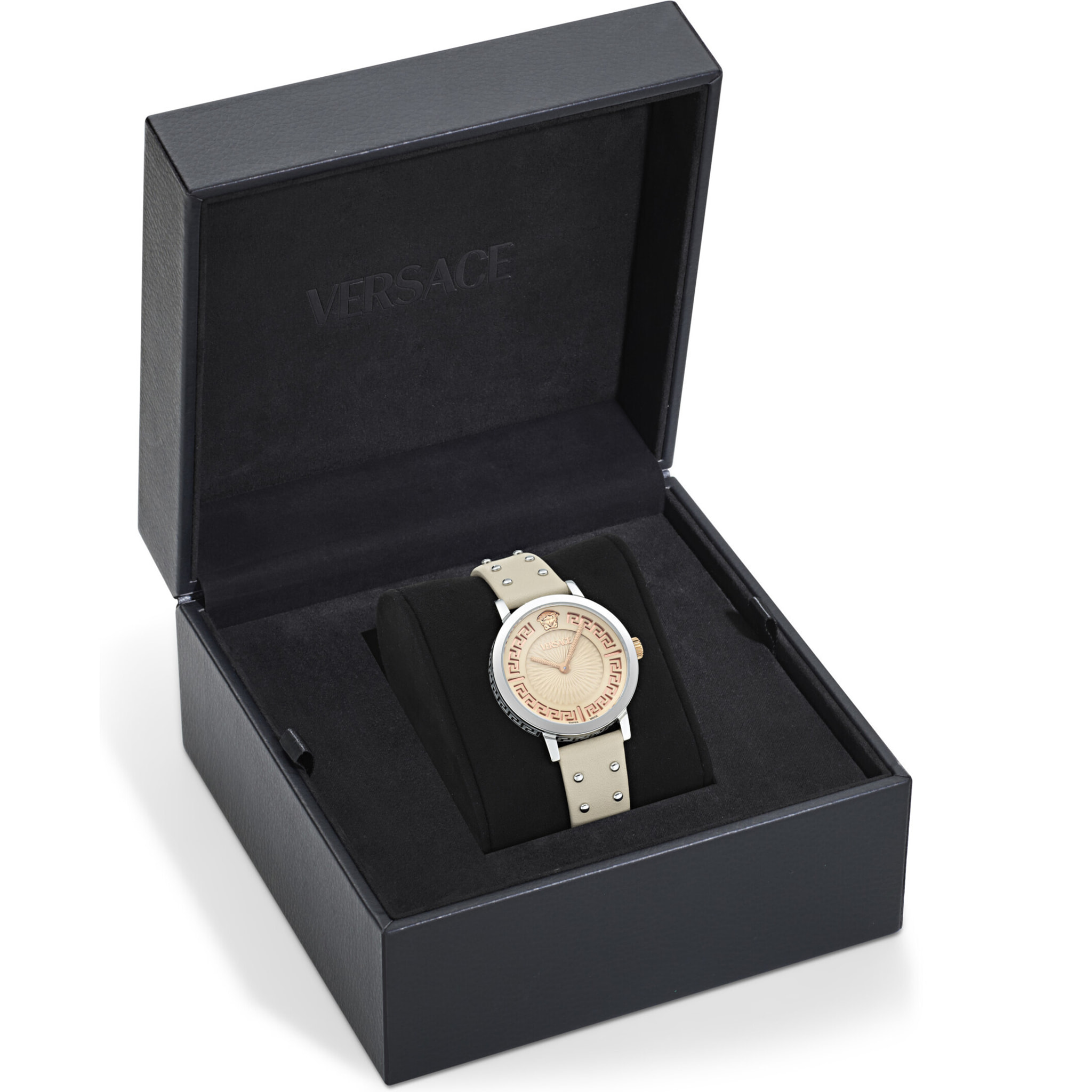 Versace Reloj Analógico De Cuarzo Greca Fortuna (Wc-0A)