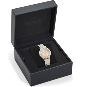 Versace Reloj Analógico De Cuarzo Greca Fortuna (Wc-0A)