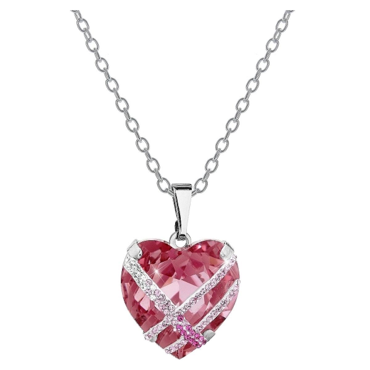 Collar Heart adornado con cristales de Swarovski