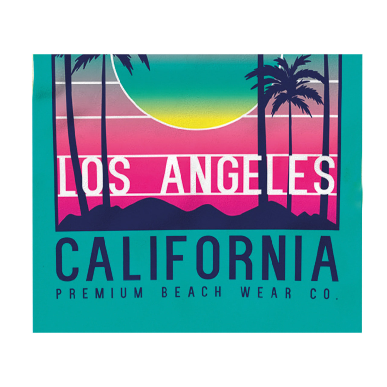 Telo Mare Stampato In Spugna Disegno California