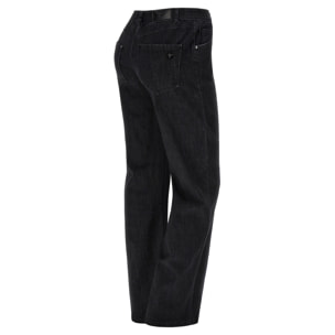 Jeans vita regular e gamba ampia con cuciture centro gamba